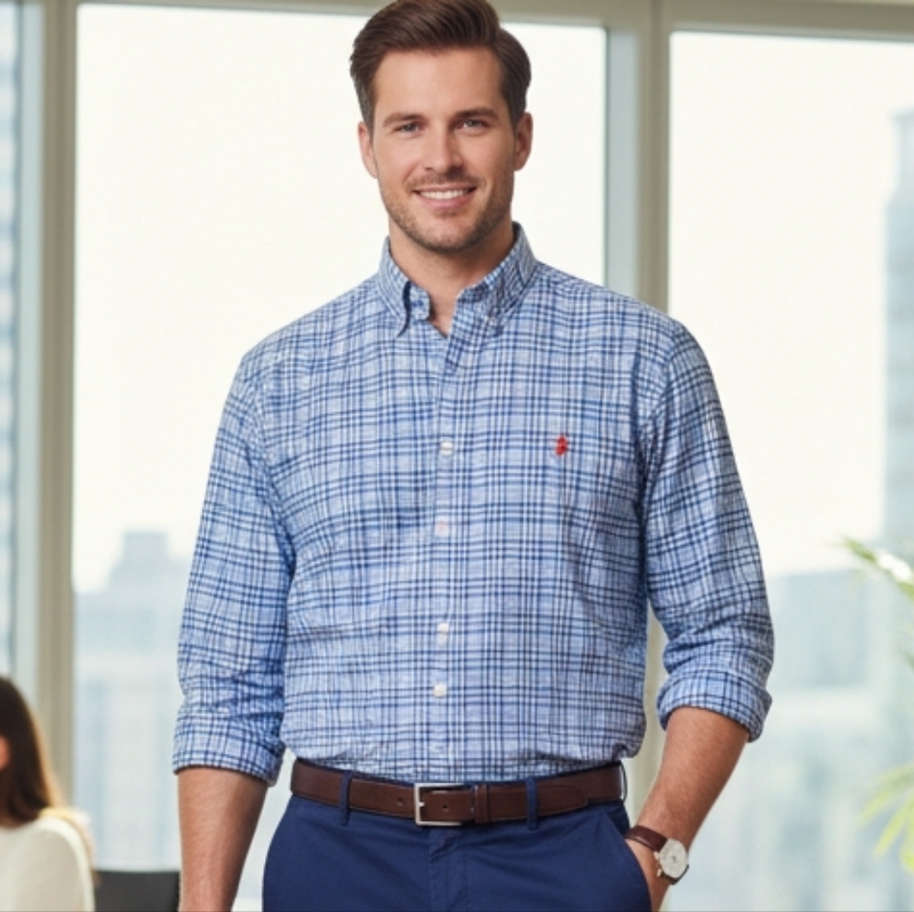 Polo Ralph Lauren XXL Gingham Plaid Button Down Shirt Old Money Ivy League Prep